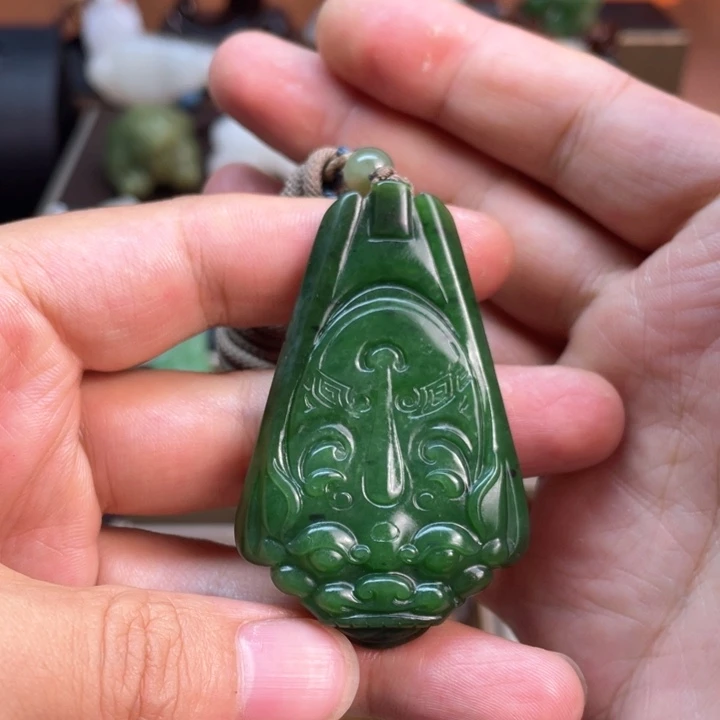 和田玉未镶嵌吊坠(不含链)