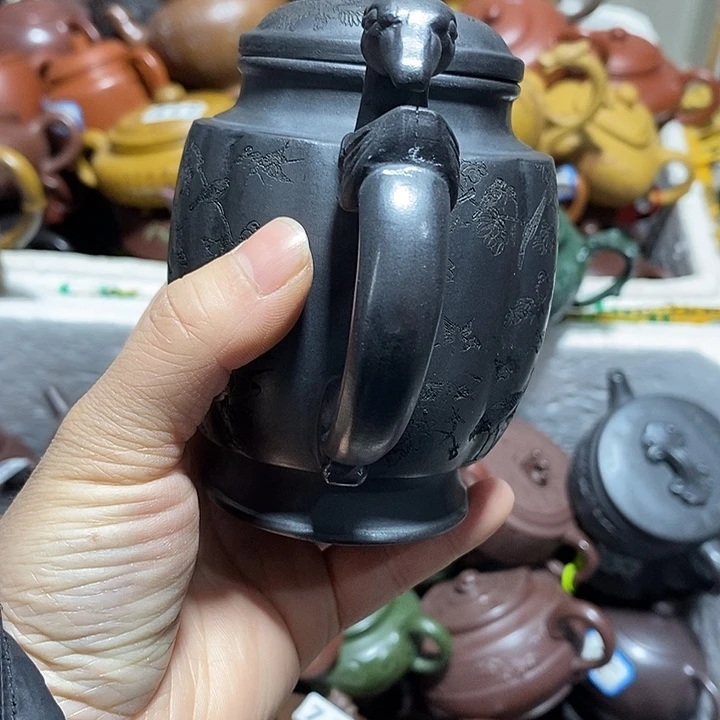 紫砂茶壶微瑕把裂
