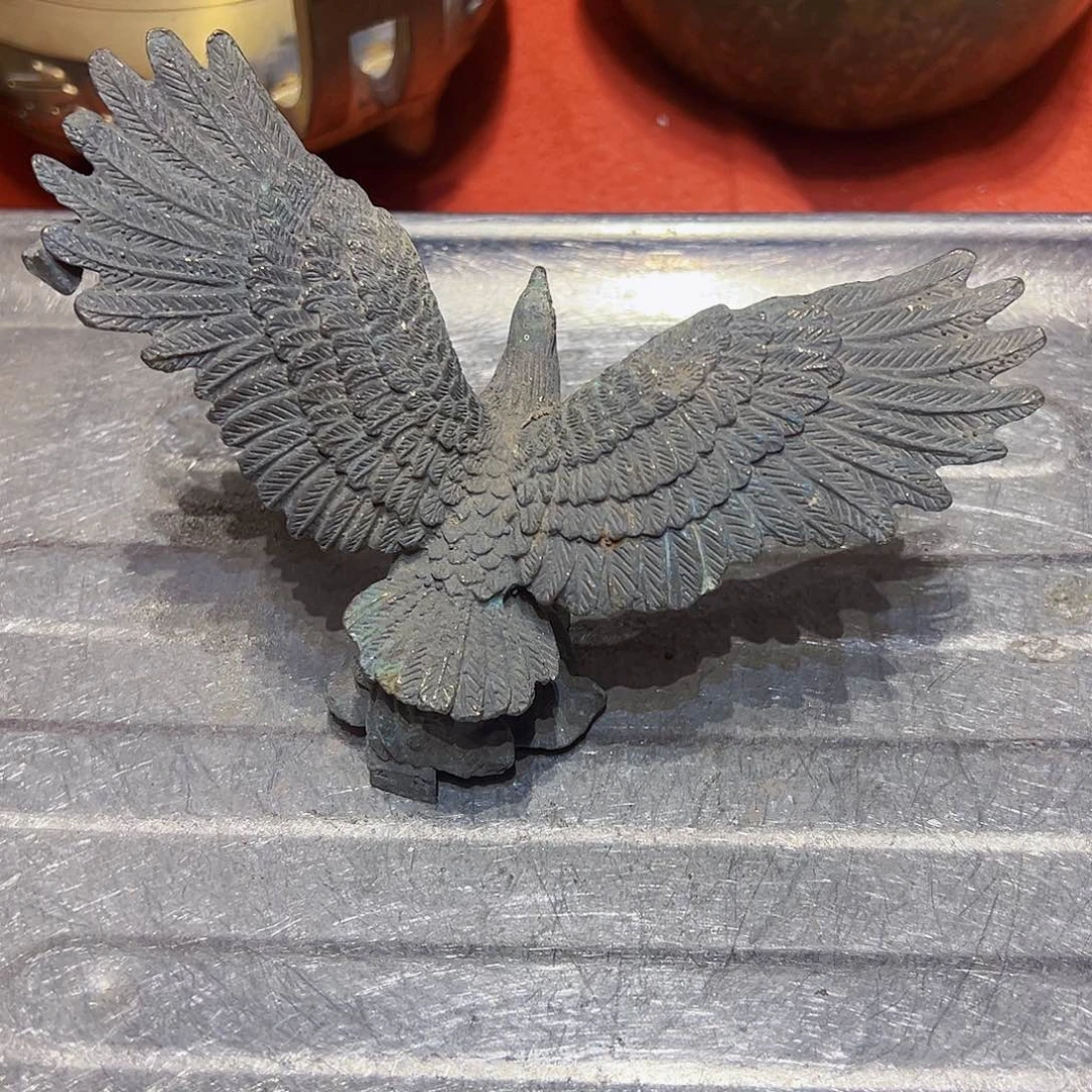 昔**客黄铜摆件工艺品，