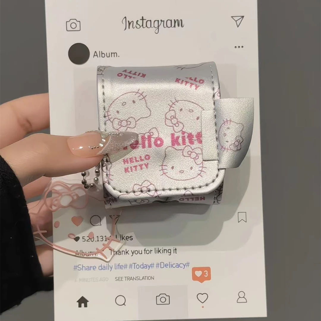 线条天使凯蒂适用AirPodspro1/2苹果AirPods1/2/3/4皮套耳机套