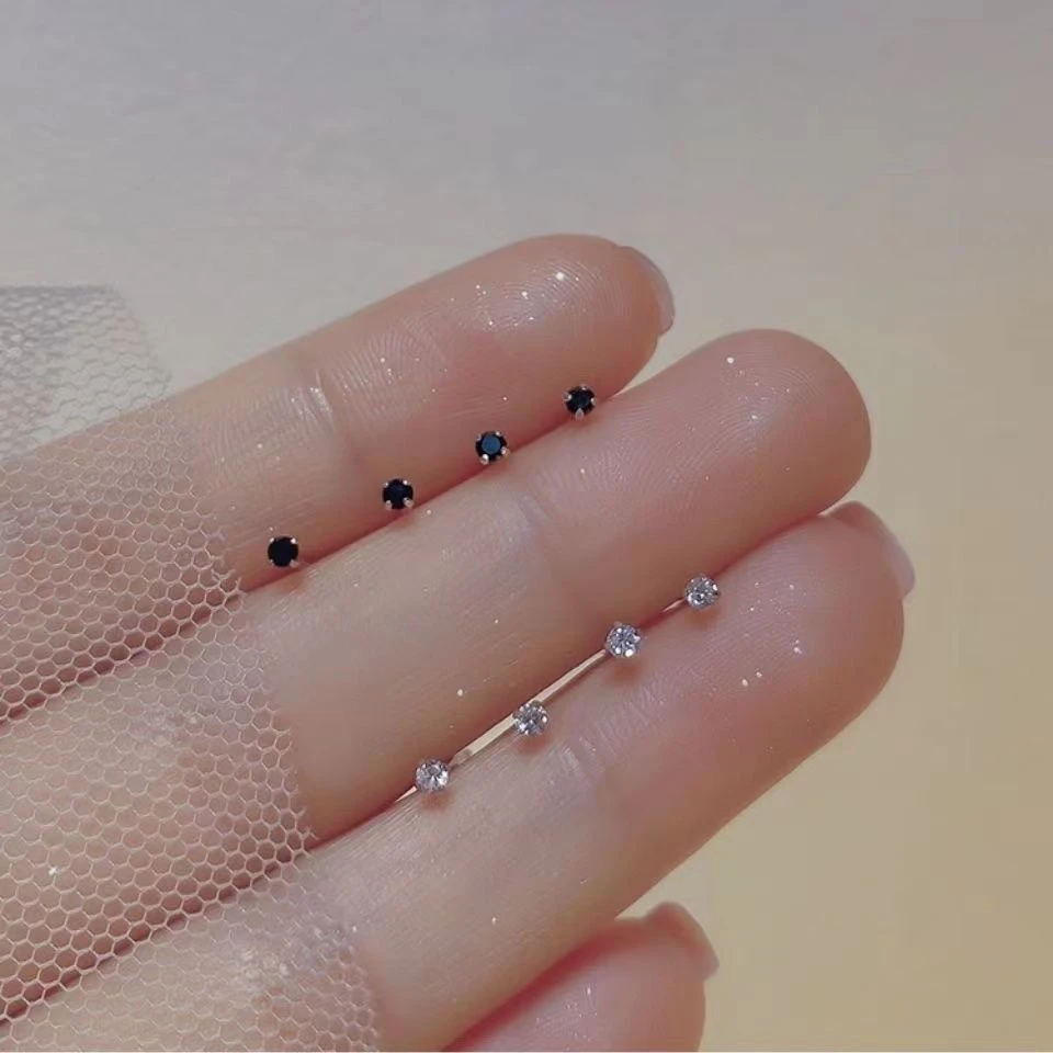 合金耳饰 养耳洞网红清新学生耳钉女耳环睡觉免摘精致小巧耳骨钉