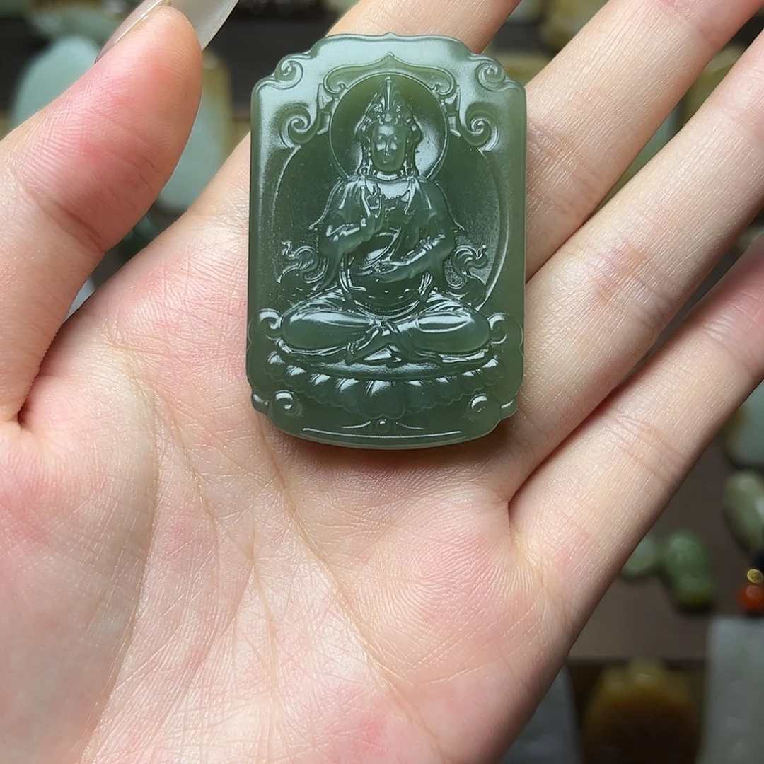 和田玉颈饰未镶嵌夕****温