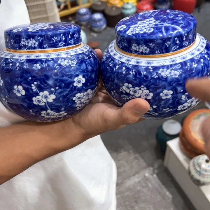 瑕疵福利品陶瓷茶叶罐不影响使用介意勿拍