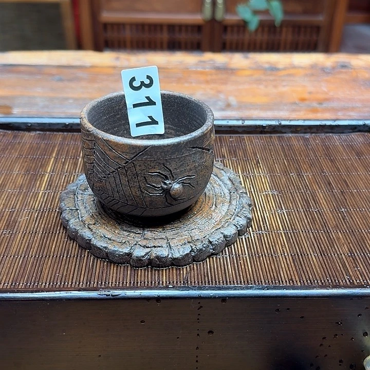 纯手工制作粗陶茶具
