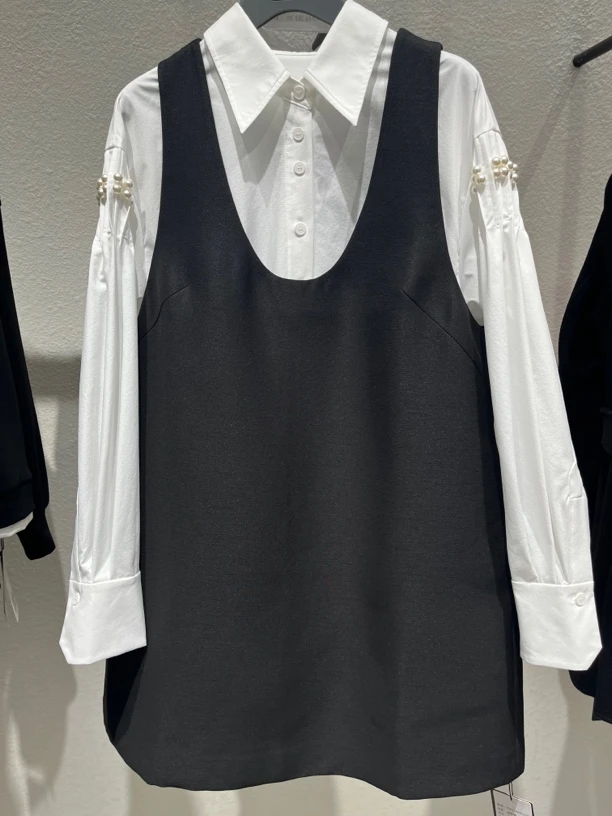 时尚春季显瘦减龄气质韩版休闲背心裙