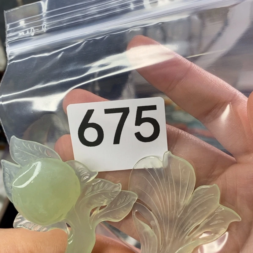 【闪购商品】岫玉发饰未镶嵌琪*