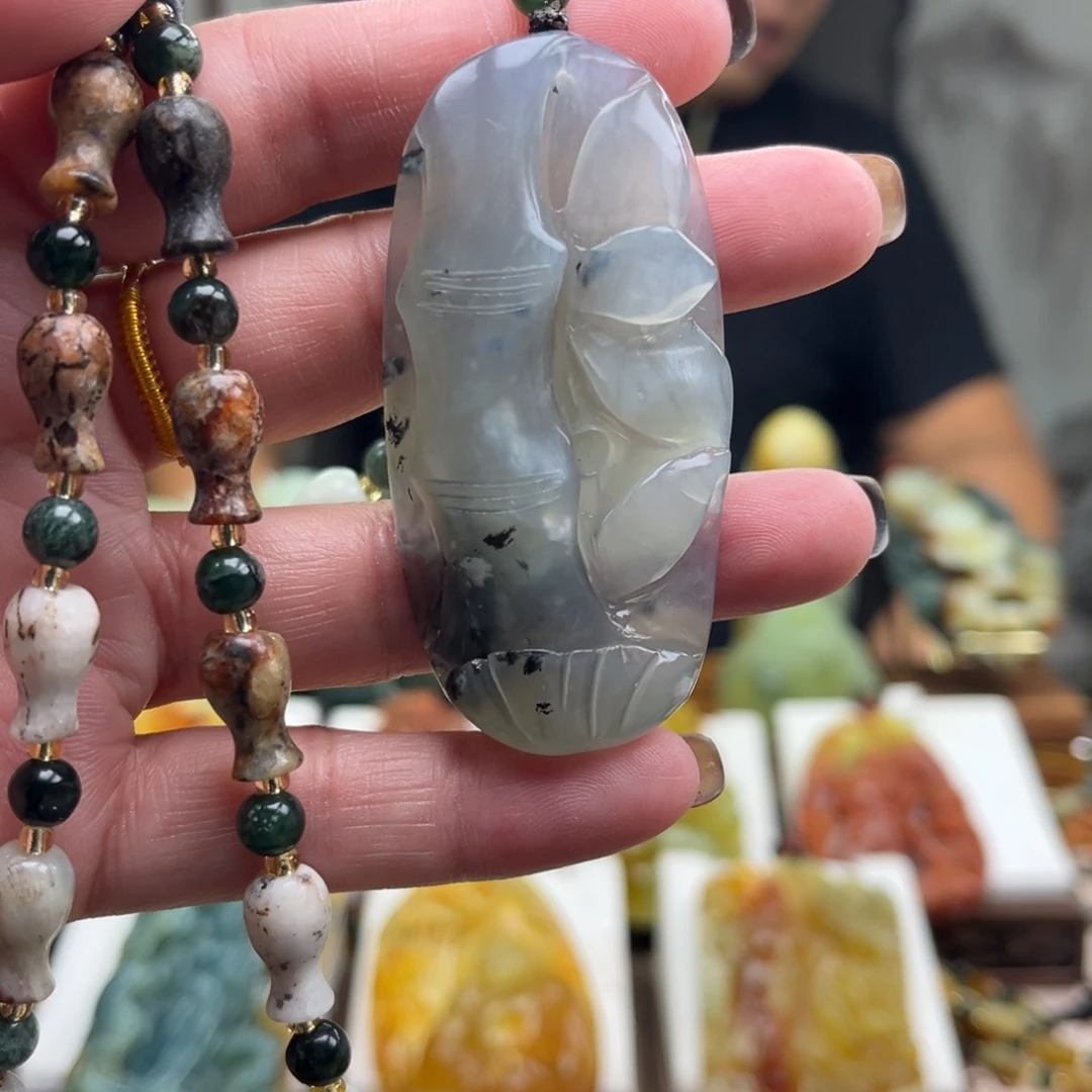 岫玉未镶嵌挂件挂件