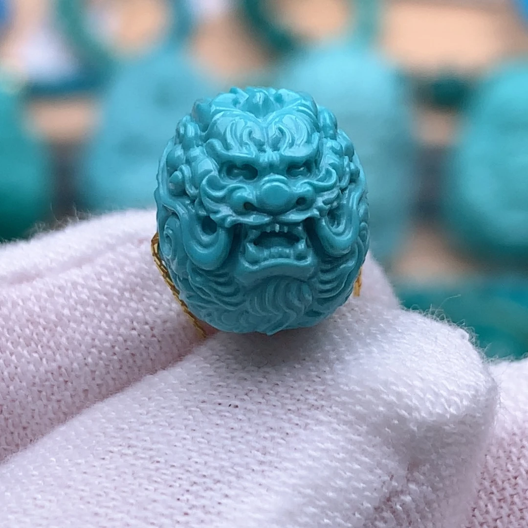 未镶嵌绿松石珠宝奇石12.4mm