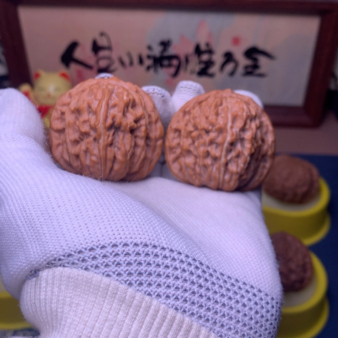 冰***极文玩核桃把件44四座楼