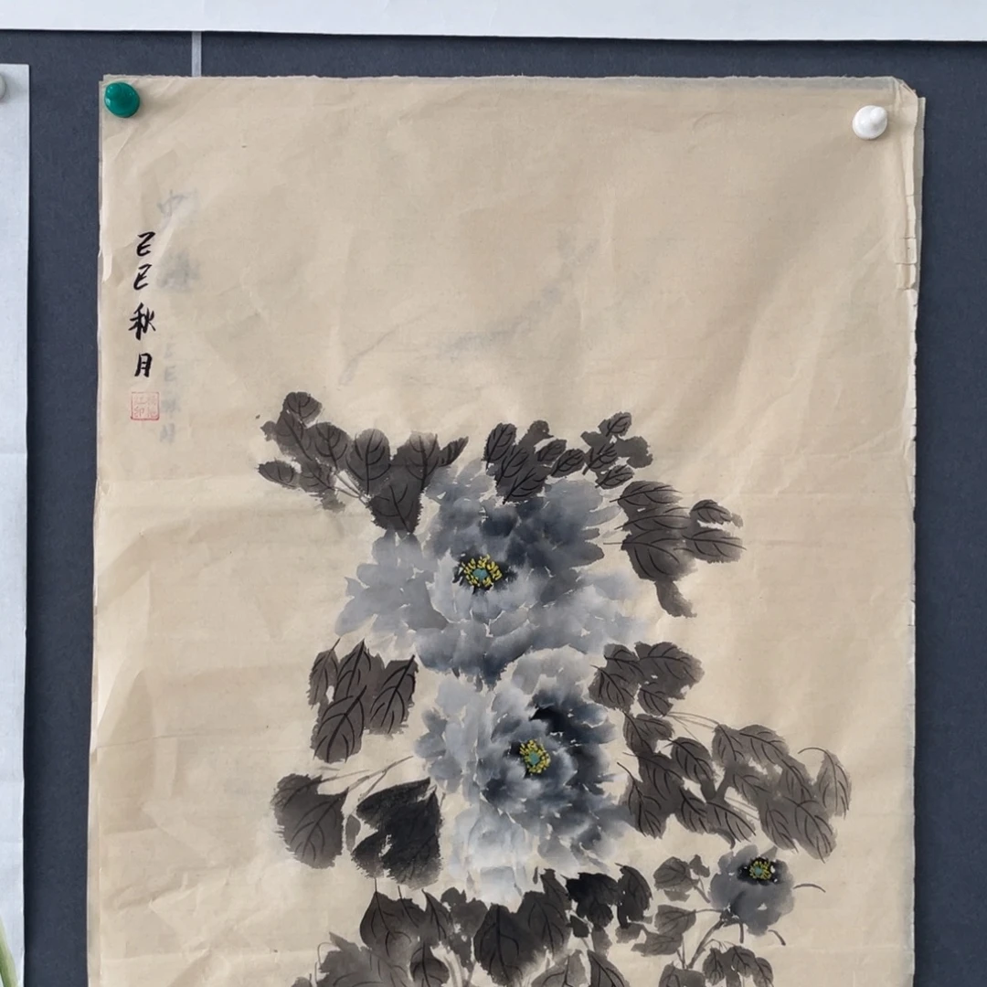 时***来国画杨艳红老师绘画