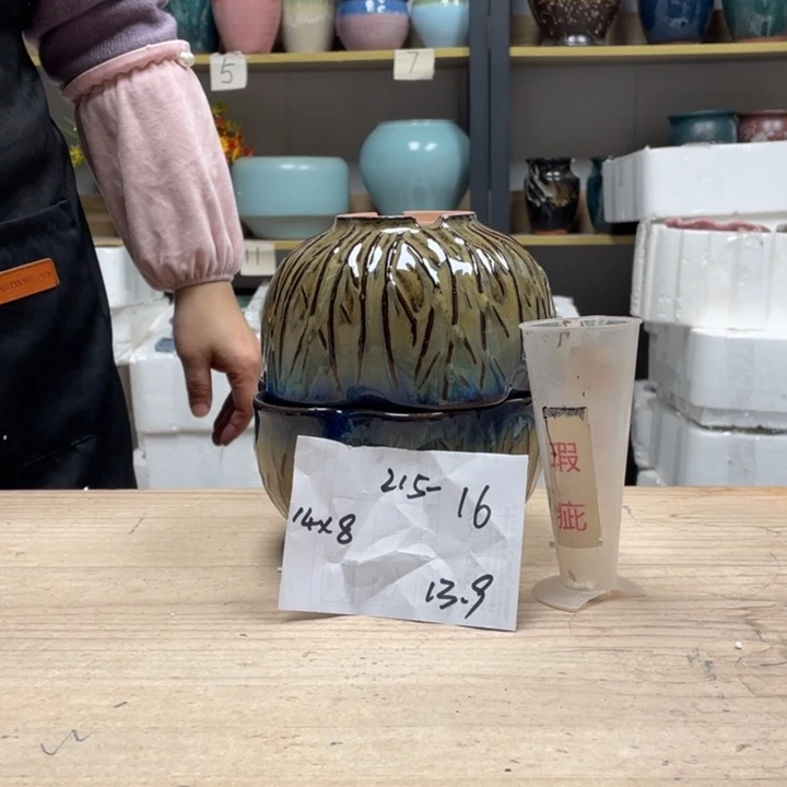 紫砂花盆多肉花盆微瑕16