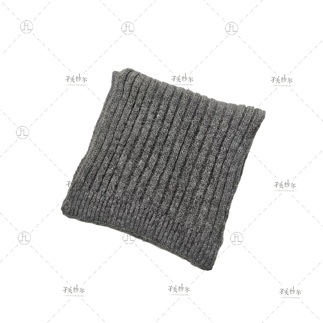 条纹沟壑针织围巾 12969