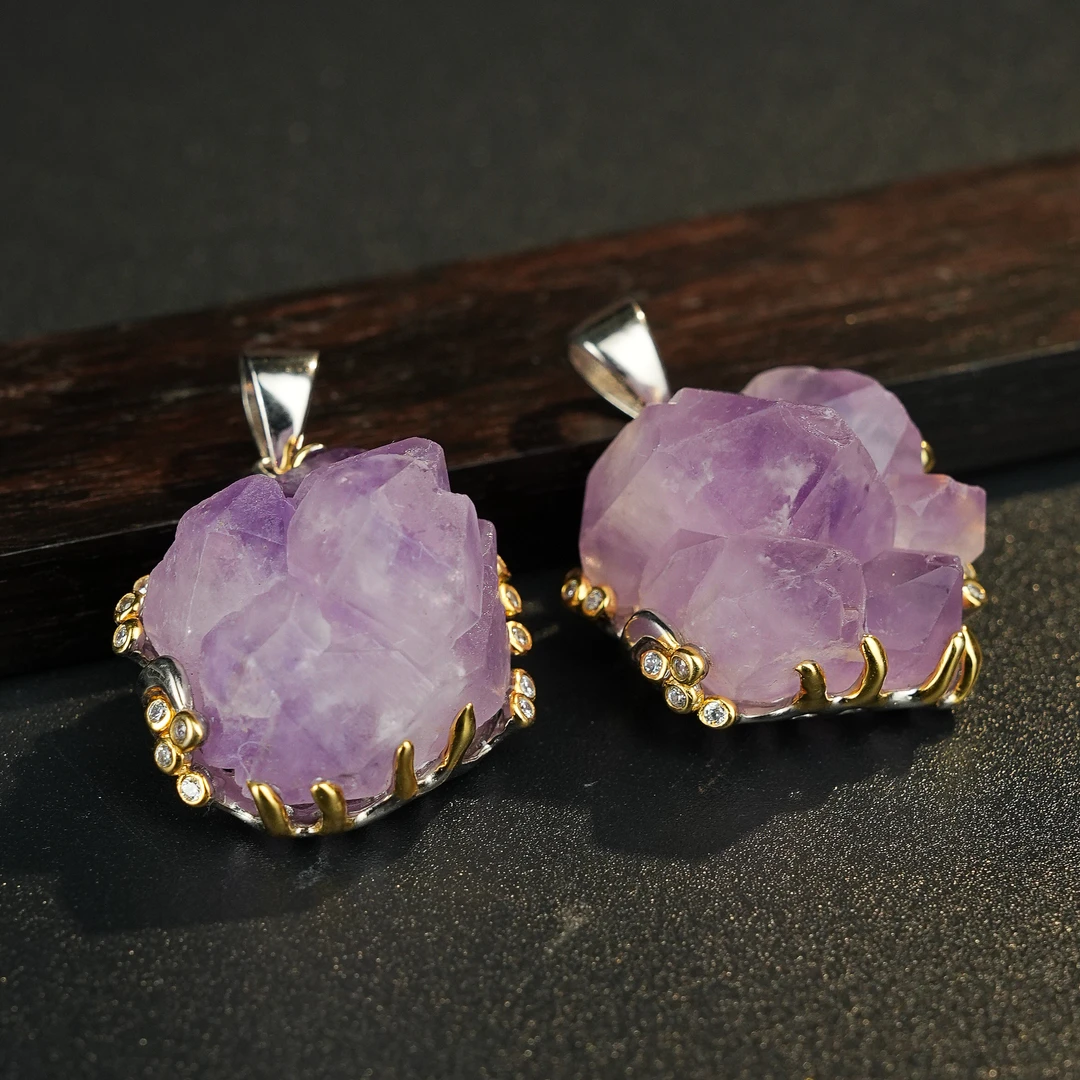 R*紫水晶随型吊坠@YLG05011390@多样性发其一