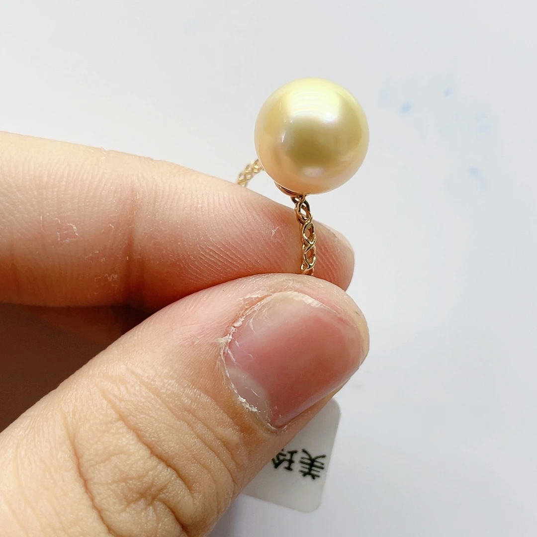 海水珍珠戒指18K金镶嵌