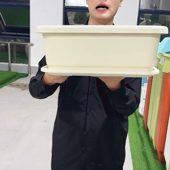 小菜盆长38宽28高15混色3只带托
