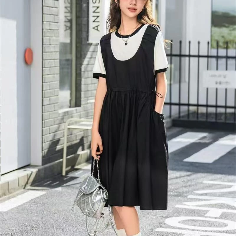 817【杰】大童亲子时尚休闲连衣裙-25859