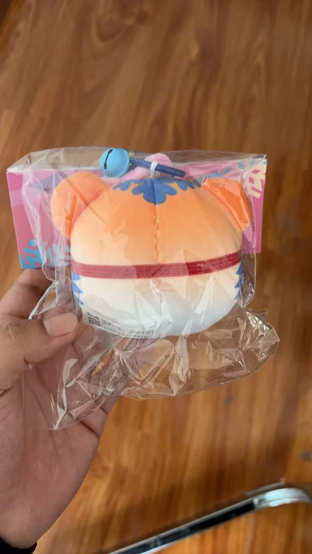 创意文创蓝色粉色10CM毛绒包挂一对