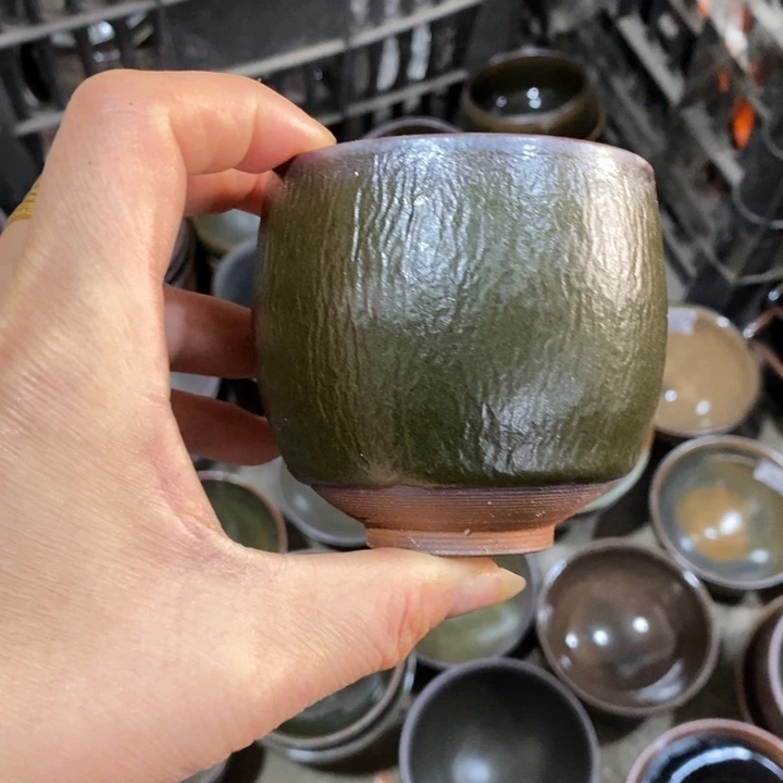 灵***溪茶盏建阳建盏微瑕手握