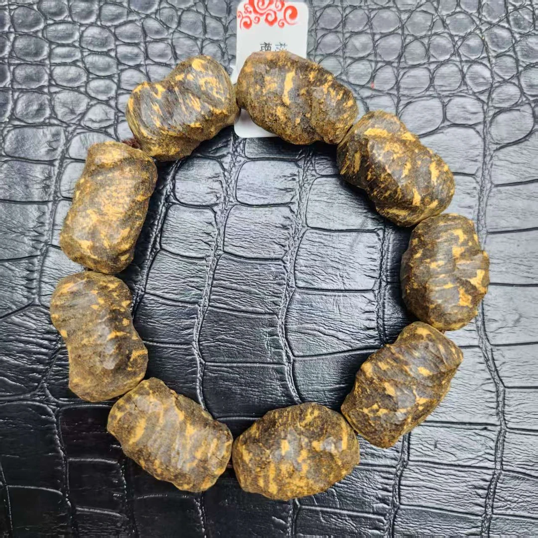 [小胖文玩] 沉香木串（多样性发其一）S48