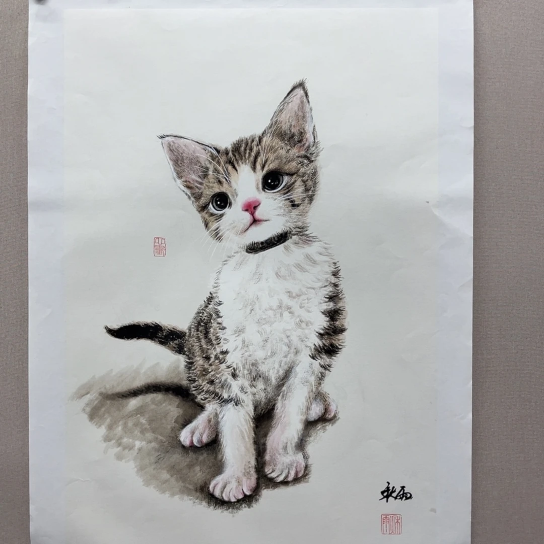 国画艺术家真人手绘