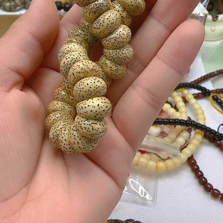 手串星月菩提58傲世黄星月菩提猪大肠13单圈