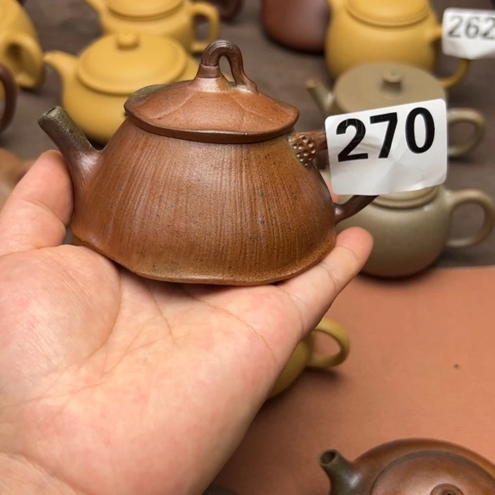 茶壶紫砂黄金段半手工140cc左右