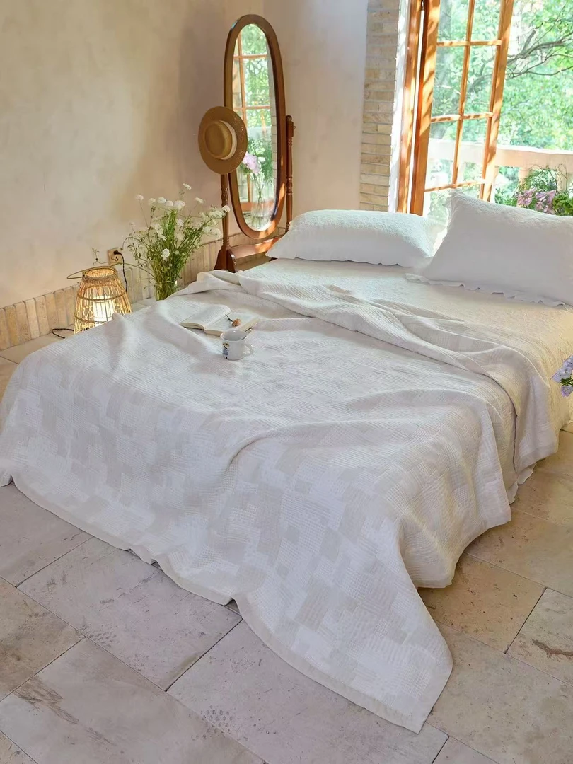 【极简主义】高端定制原生汉麻舒适透气多功能床盖2/2.3可机洗