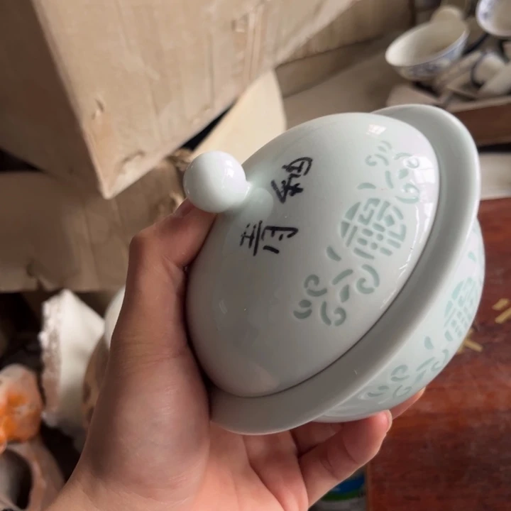 陶碗景德镇高温细白瓷餐具