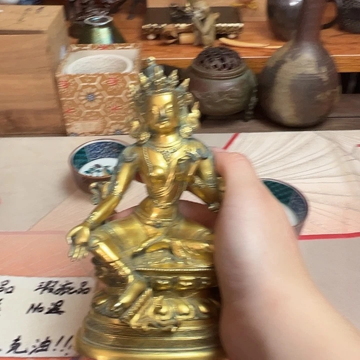 山***山精美小瓷器茶摆件孤品