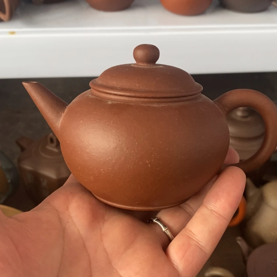 汗***山茶壶紫砂紫泥粗砂大水平