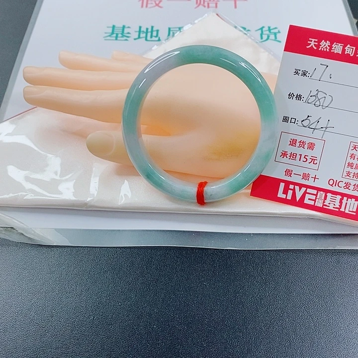 冰***雪未镶嵌手镯翡翠天然17