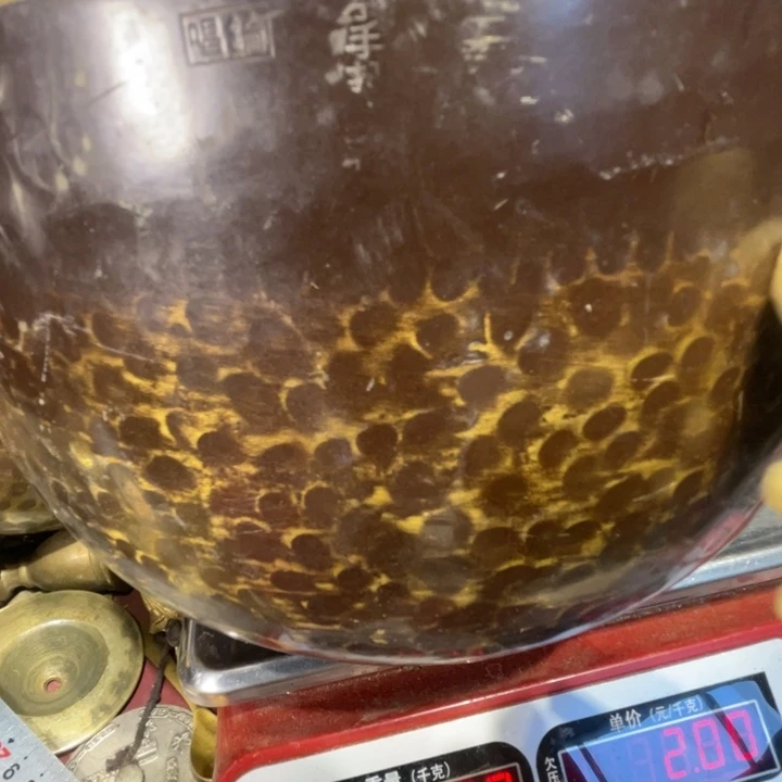 闲**鹤大阪回流铜器摆件415