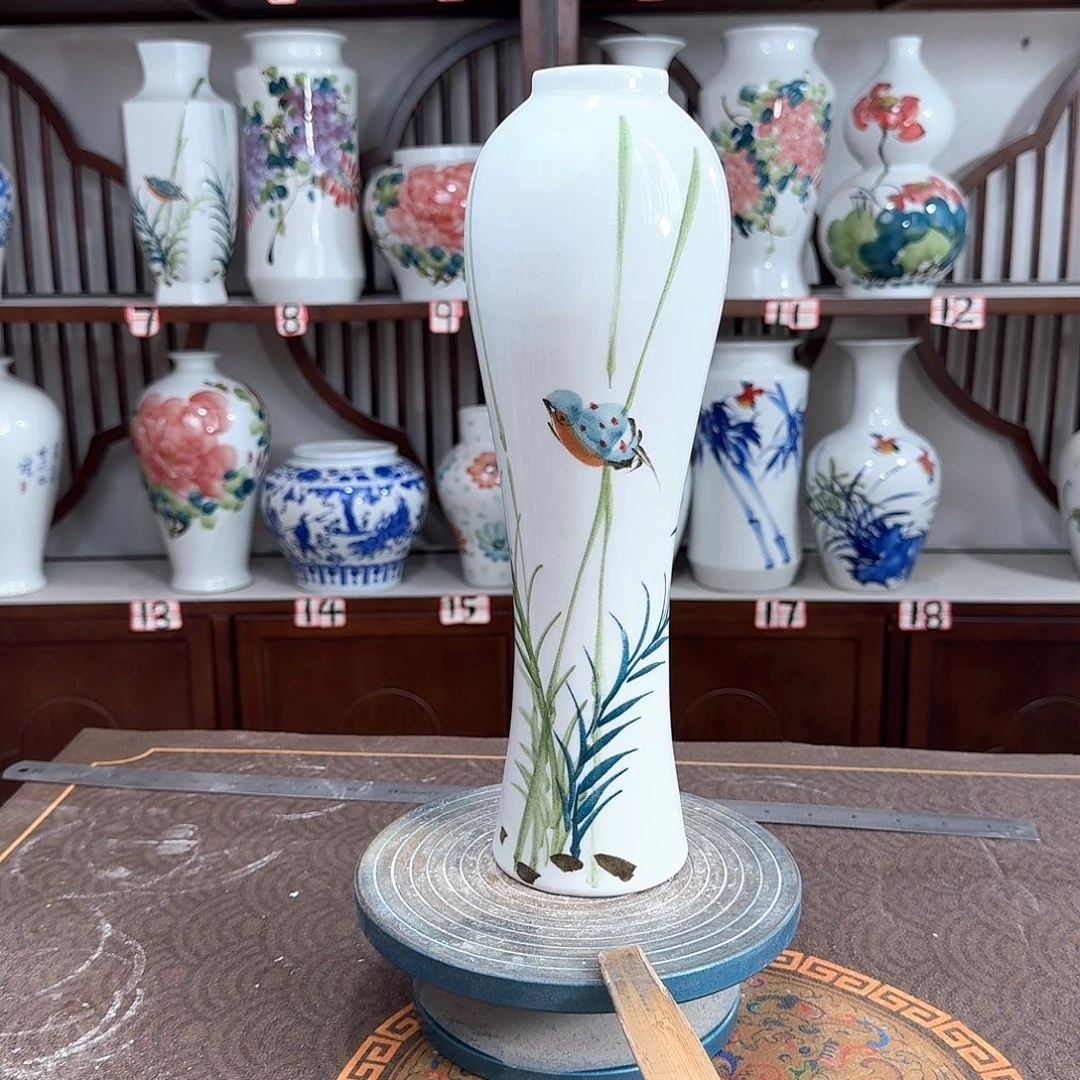 摆件景德镇陶瓷美竹