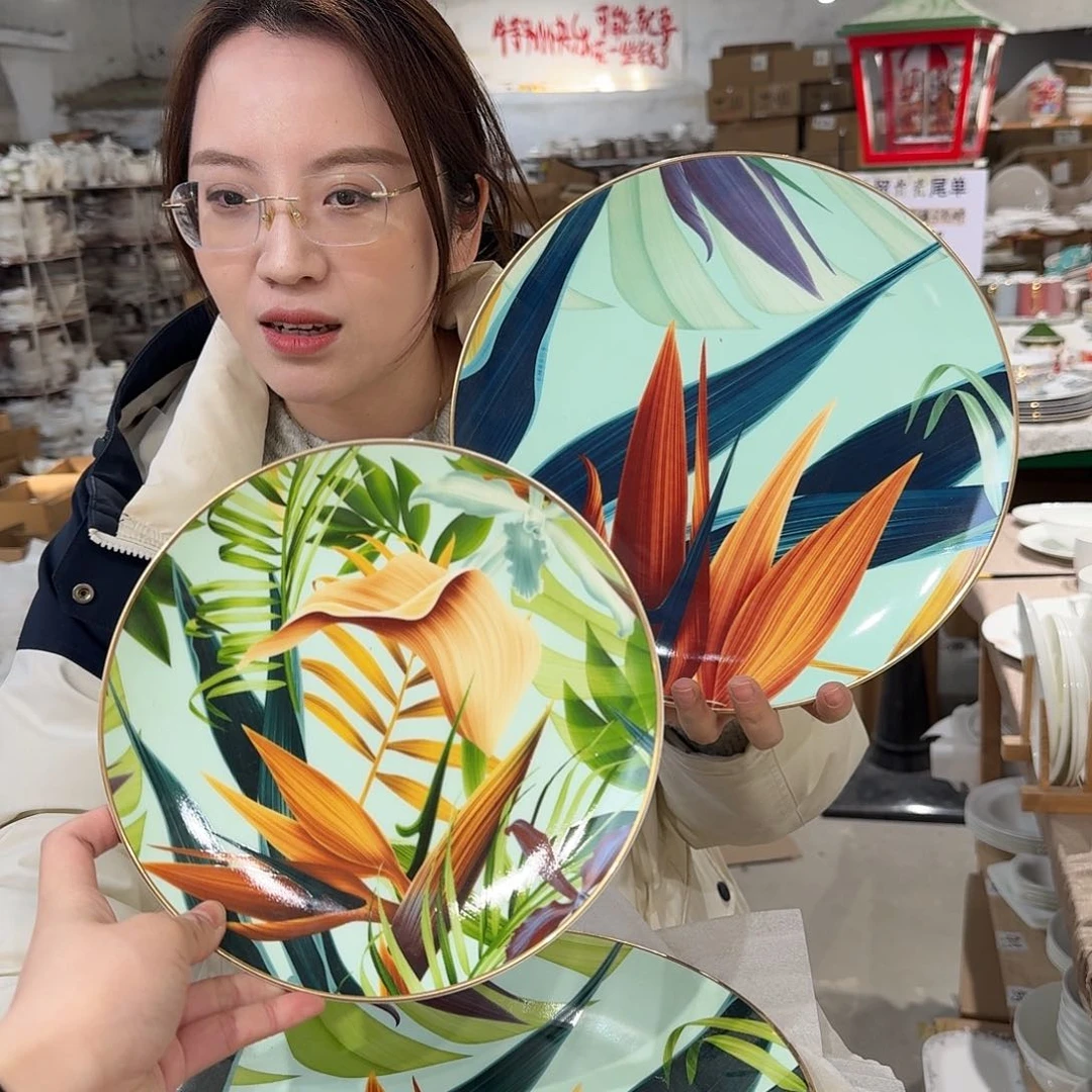 瓷高骨10.5英寸➕8英寸外贸尾单瑕疵品不忒不还