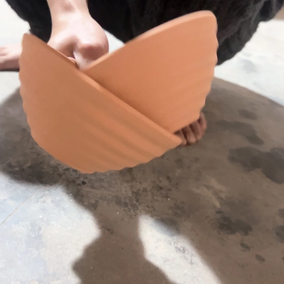 【闪购商品】红陶15口6高碗盆两个