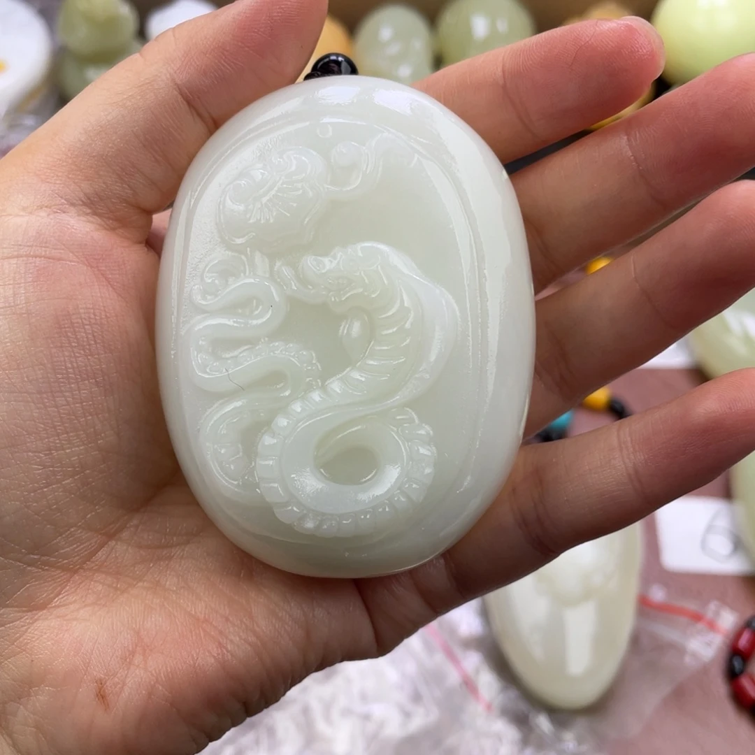用***5石材天然古古青石手把件
