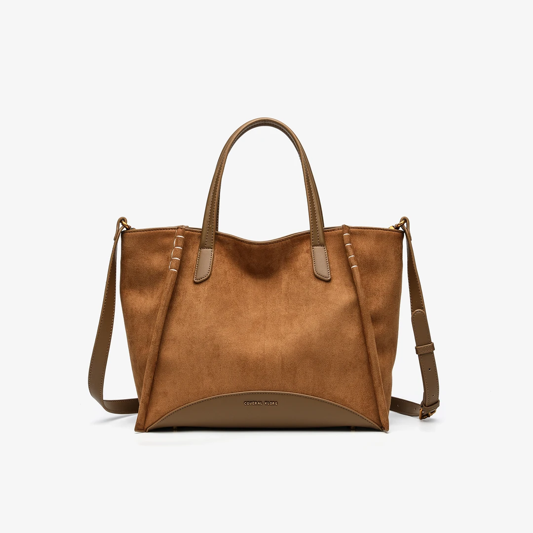 卡尔 蔻斯大容量手提托特包CK25848Q卡其