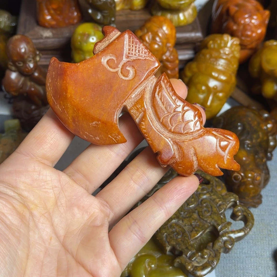 蛇纹石玉合金颈饰