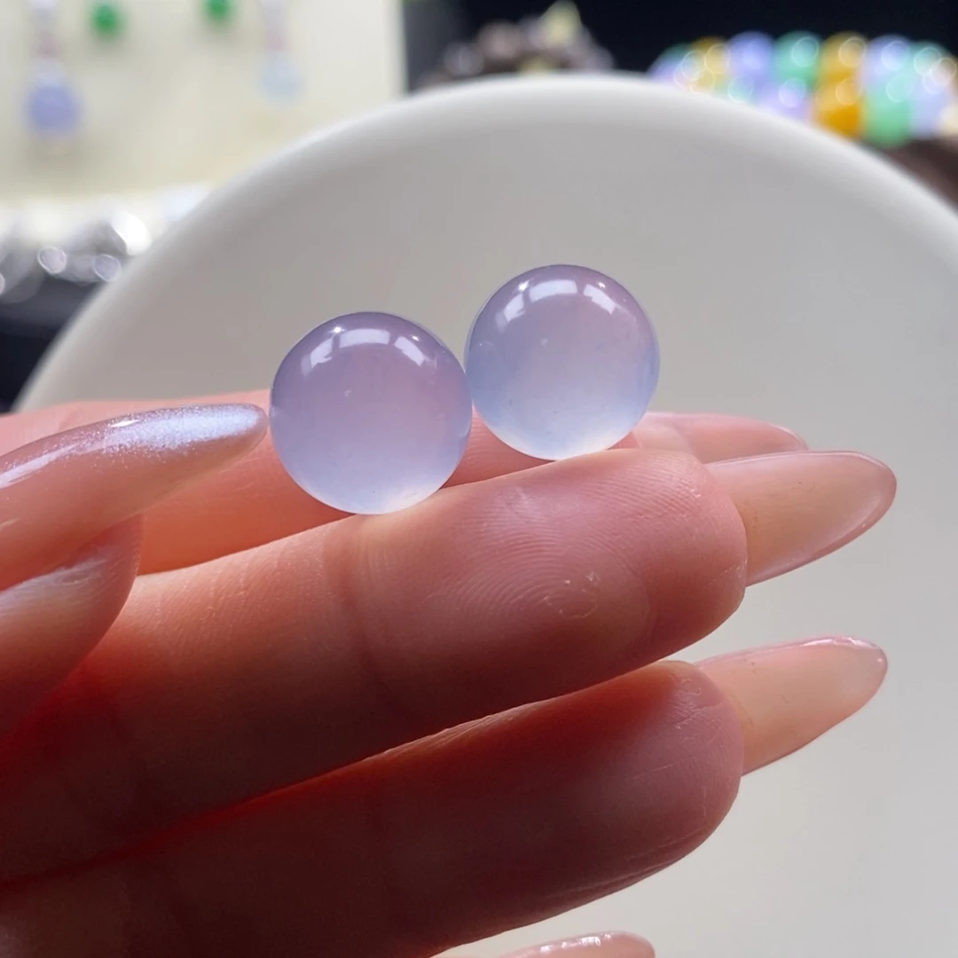 翡翠未镶嵌颈饰翡翠高冰香芋紫珠多样性发其一