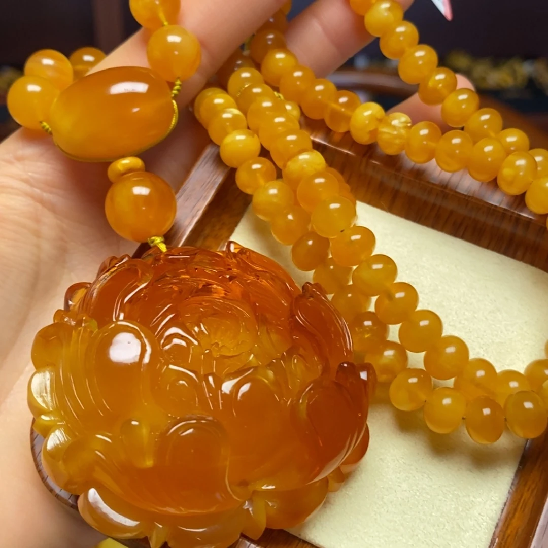 【闪购商品】蜜蜡颈饰未镶嵌项链