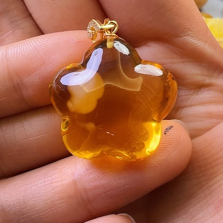 未镶嵌颈饰蜜蜡蜜蜡