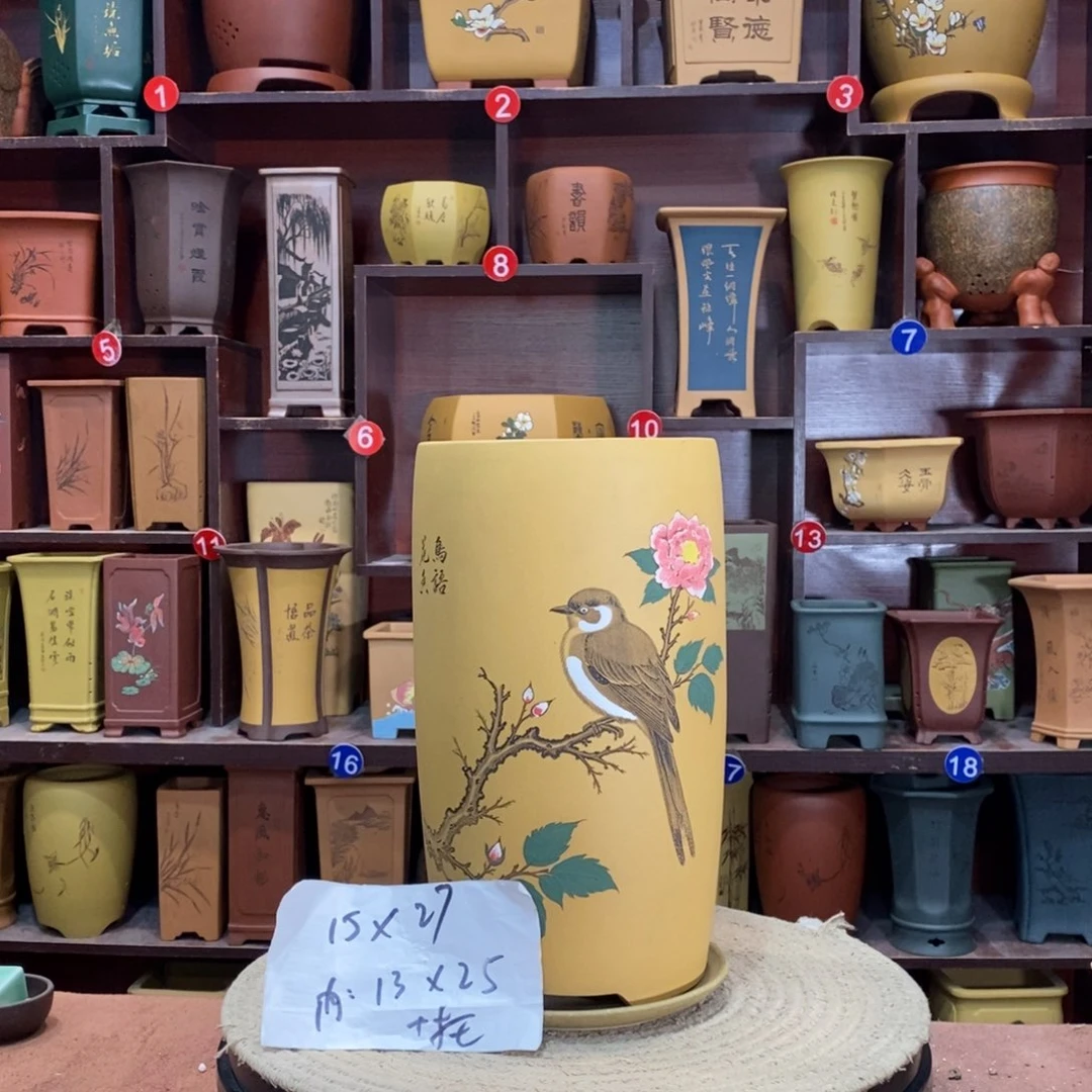 紫砂艺术紫砂花盆