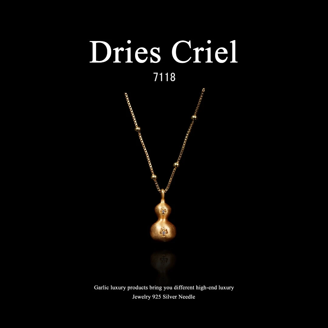 铜合金项链 Dries Criel【丝光葫芦】Silk gourd项链~7118