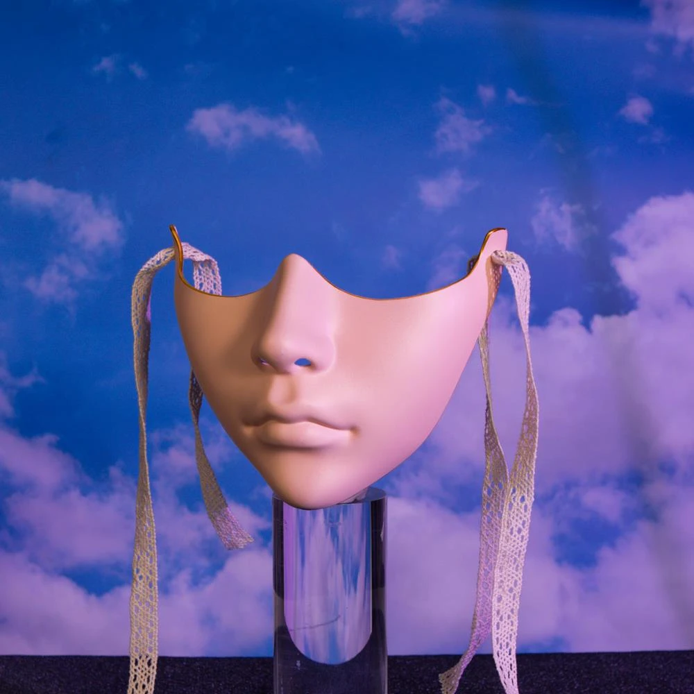 彩色下半脸机械美男可爱美人面具万物全脸成人男女仙女汉服节扮