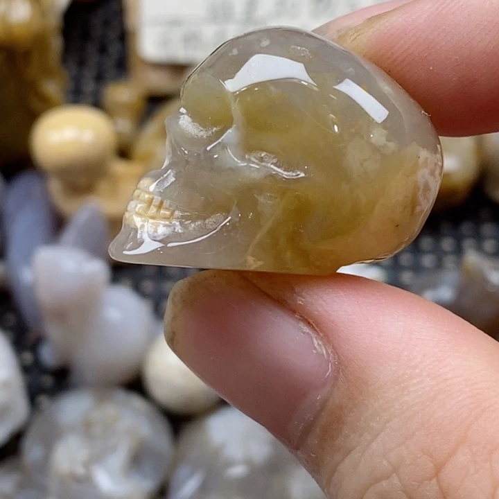 颈饰未镶嵌硅化珊瑚（珊瑚玉）有瑕 小