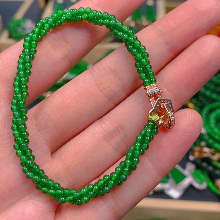 未镶嵌手链翡翠麻花