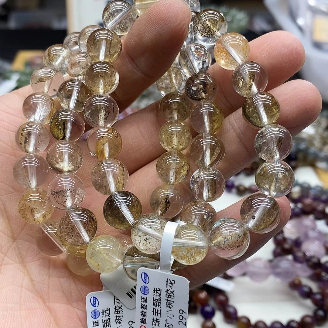 水晶手链未镶嵌多样性发货发一条