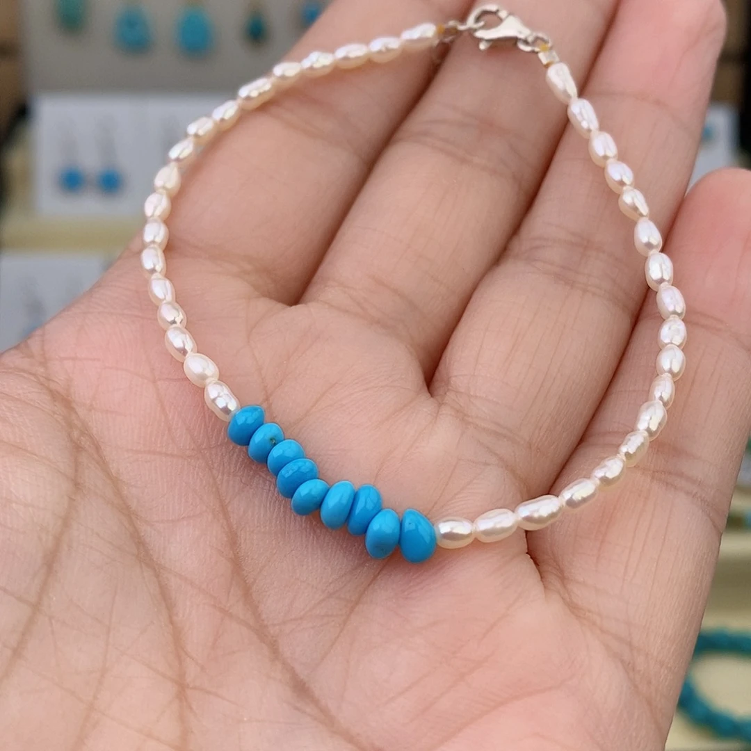 未镶嵌绿松石手链