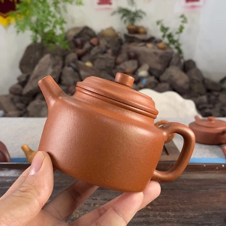 紫砂茶壶宜兴紫砂老红泥