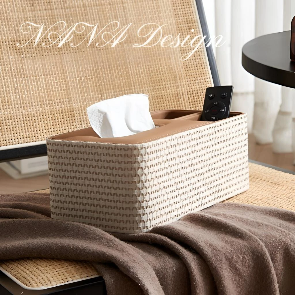 轻奢纸巾盒客厅高档抽纸盒多功能纸抽盒家用创意茶几遥控器收纳盒